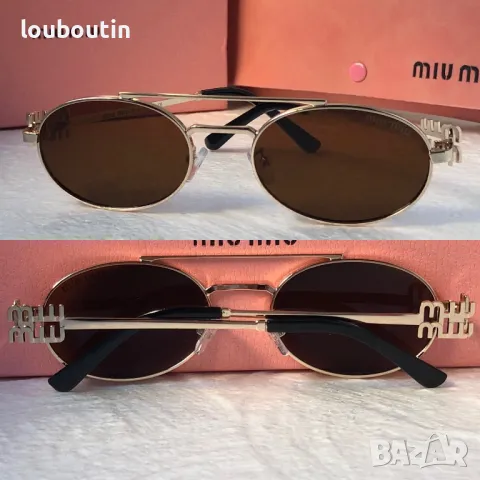 Miu 2024 дамски слънчеви очила елипса овални кръгли 4 цвята , снимка 3 - Слънчеви и диоптрични очила - 47769907