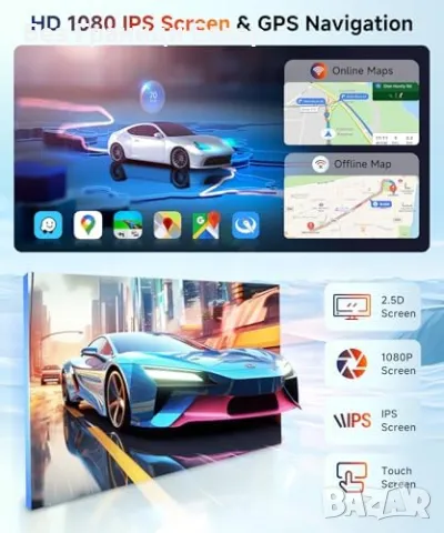 Ново Mercedes-Benz B200 W245 Android Auto радио с GPS и Bluetooth, снимка 5 - Друга електроника - 49134327