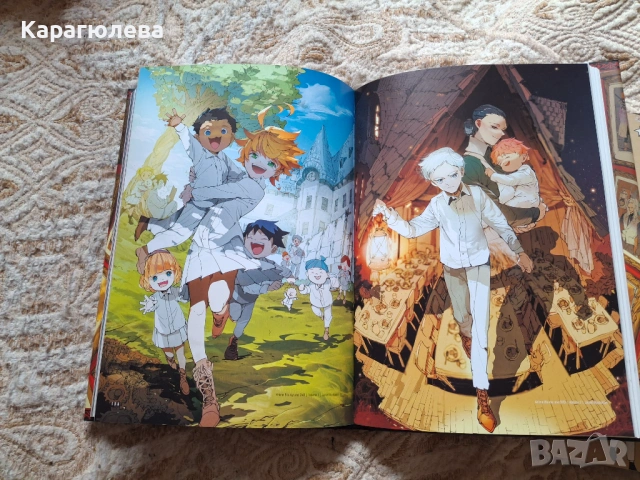 японска арт книга The Promised Neverland Art Book World, снимка 2 - Други - 53922791