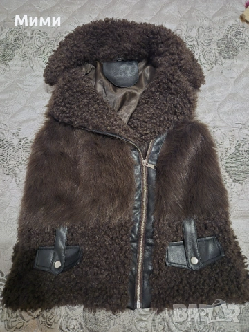 Нов топъл елек от еко кожа