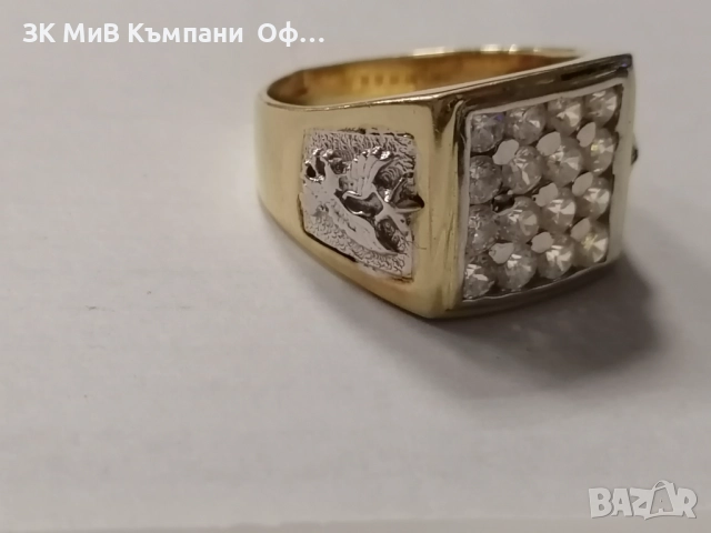 Мъжки златен пръстен - 9.9гр. - 14К, снимка 2 - Пръстени - 52835265