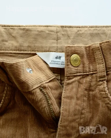 Панталон за момче H&M, тип джинси, кадифена материя. Подходящ за есен-пролет. Размер 140