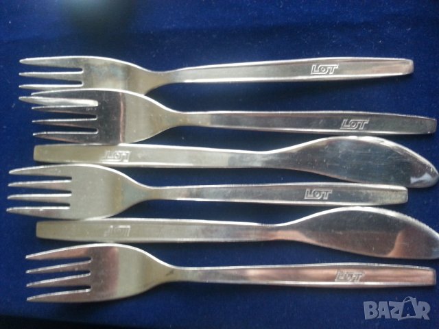 лъжички/вилички/ножове за колекция от авиолинии:LOT,CSA,SAS,AON,Seychelles,Garuda,Olympic,Thai,India