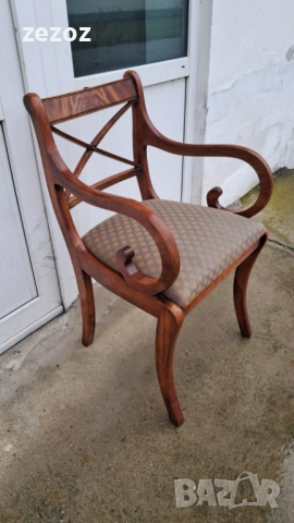 Английско кресло масив махагон