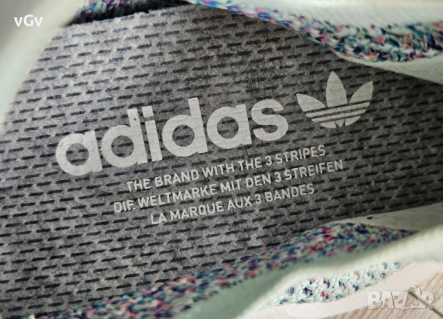 Дамски маратонки Adidas Primeknit Ice Blue - 41/42, снимка 5 - Маратонки - 54165314