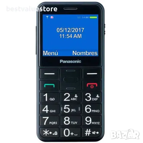 Panasonic Kx-tu155 Мобилен Телефон Gsm Black 2.40 ", Задна Камера 0.30 Mpx