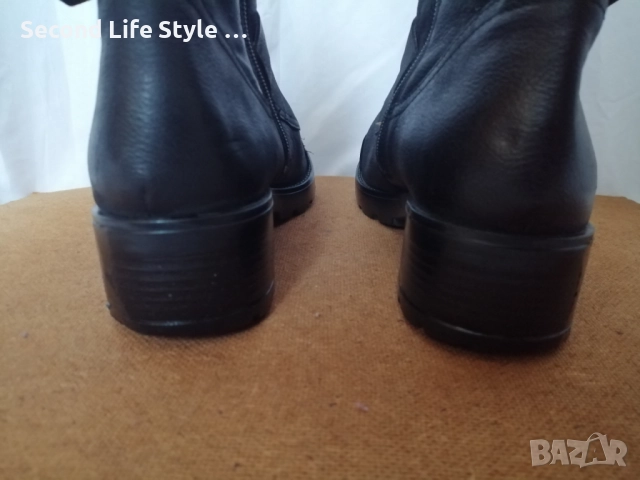 №38 дамски боти естествена кожа в черен цвят марка 5th Avenue, снимка 8 - Дамски боти - 52915798