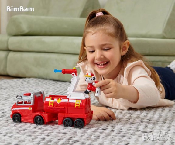 Paw Patrol Marshall Big Truck Pups - голяма пожарна кола Маршал Rescue Truck / ORIGINAL, снимка 7 - Коли, камиони, мотори, писти - 40377573