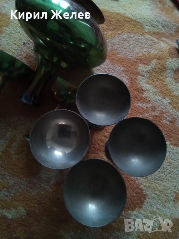 Сервис стар метален 25849, снимка 5 - Декорация за дома - 34305075