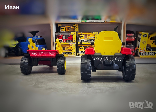 ТОП ЦЕНА!НОВО!Акумулаторен трактор с ремарке Rancher с 12V,дистанционно,USB, снимка 6 - Други - 44739697