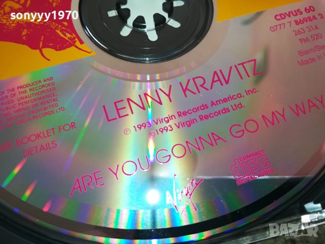LENNY KRAVITZ-ORIGINAL CD MADE IN HOLLAND 1602241529, снимка 10 - CD дискове - 44324559