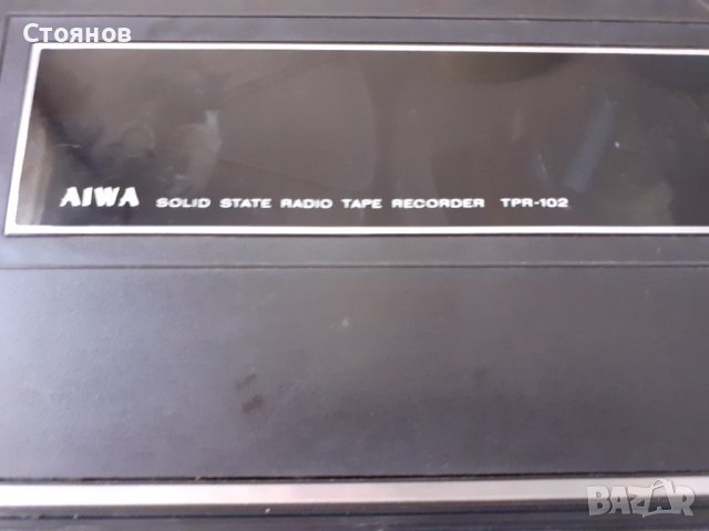 AIWA SOLID STATE RADIO TAPE RECORDER TPR 102 Japan, снимка 4 - Радиокасетофони, транзистори - 38122910