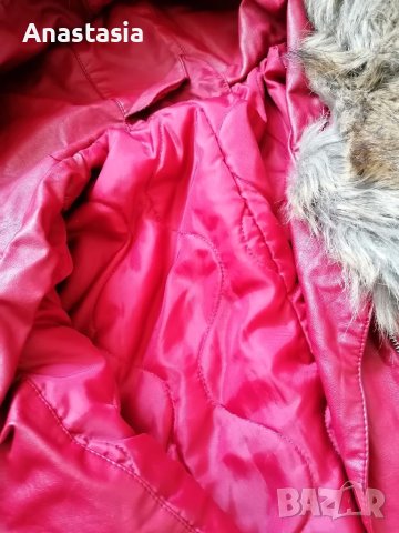 Дамско кожено яке, размер М/Л, снимка 2 - Якета - 40527112