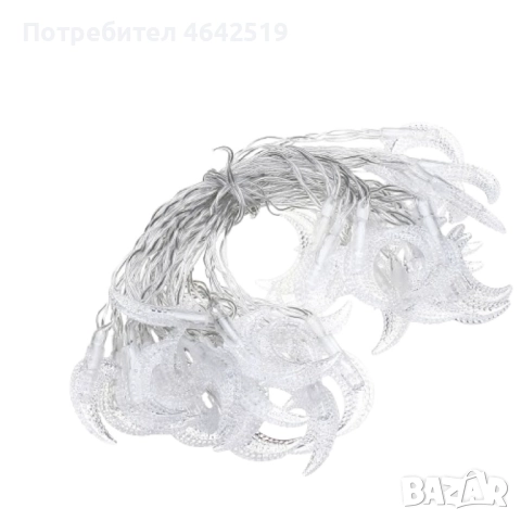 Празнични Коледни лампички с форма на лунички, снимка 5 - Декорация за дома - 52337531