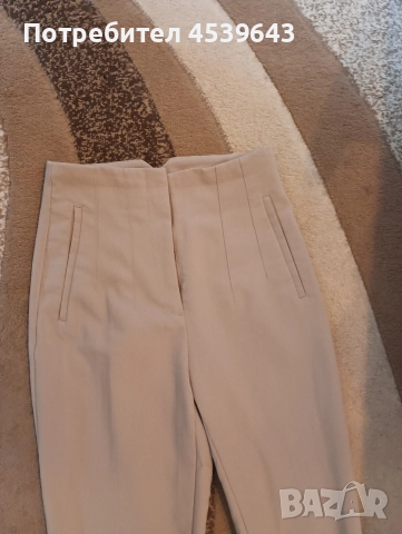 Елегантен дамски панталон на ZARA в бежов цвят
