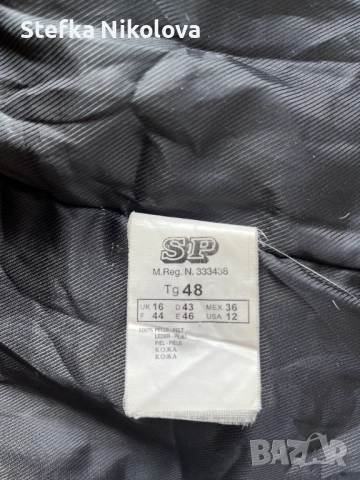 Дамско кожено яке Motivi черно като ново, снимка 5 - Якета - 52052754