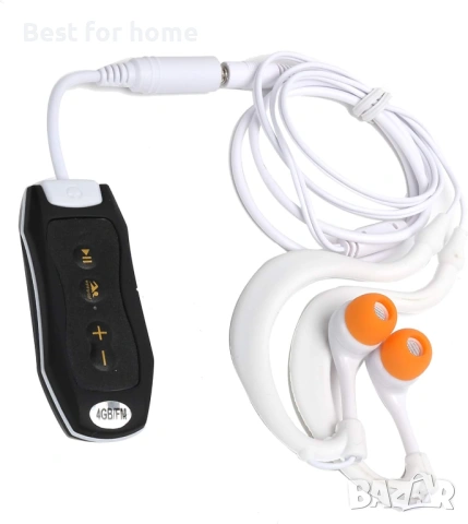 Водоустойчив MP3 Плейър за Плуване и Гмуркане – IPX8 защита, 4GB памет и FM радио, снимка 3 - MP3 и MP4 плеъри - 53275562