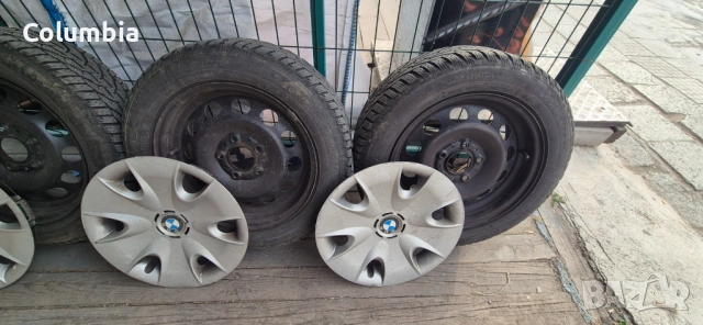 4 бр. 16" джанти за BMW, EТ42, 5х120 мм + оригинални тасове, снимка 4 - Гуми и джанти - 53925358