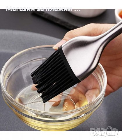 СИЛИКОНОВА ЧЕТКА С МЕТАЛНА ДРЪЖКА ЗА МАЗАНЕ - код СТОМАНЕНА ДРЪЖКА, снимка 9 - Прибори за хранене, готвене и сервиране - 34147901