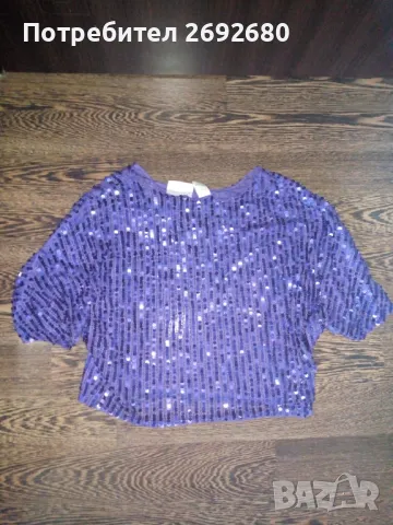 Блуза, потник с пайети М/L