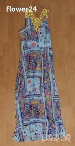 Дълга лятна рокля, размер M, снимка 6 - Рокли - 36630992