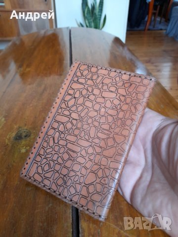Стар кожен портфейл,портмоне #8, снимка 3 - Антикварни и старинни предмети - 34308086