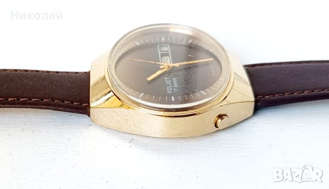 Poljot cal. 2628H 17 j (стадион) - руски механичен часовник , снимка 6 - Мъжки - 42179380