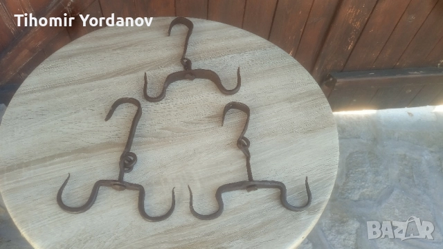 Ченгели,куки за месо., снимка 3 - Антикварни и старинни предмети - 51546004