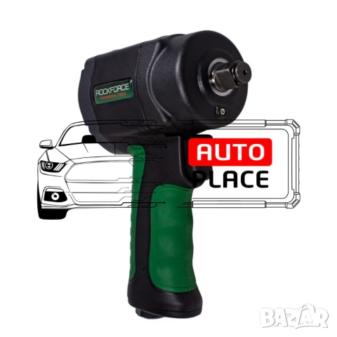 Пневматичен гайковерт с къс шпиндел 1200 Nм 1/2″ RockForce , снимка 11 - Други инструменти - 54048463