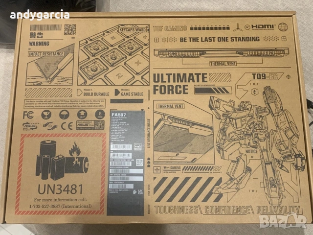 AMD Ryzen 7 7435HS/NVidia RTX 4060 8GB/16GB RAM/512GB SSD/15.6 IPS 144hz/ASUS TUF A15 gaming геймър, снимка 6 - Лаптопи за игри - 53202206