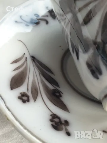 Френски порцеланов комплект нач. 20 век, снимка 5 - Антикварни и старинни предмети - 50236709