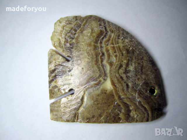 Ахат ивичест, натурален естествен Тропическа риба, рибка 560 карата Индия, снимка 9 - Други ценни предмети - 36457564