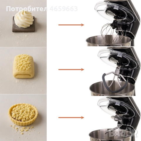 Кухненска машина за тесто RUHHY с отопляема купа и кантар, снимка 10 - Кухненски роботи - 52547544