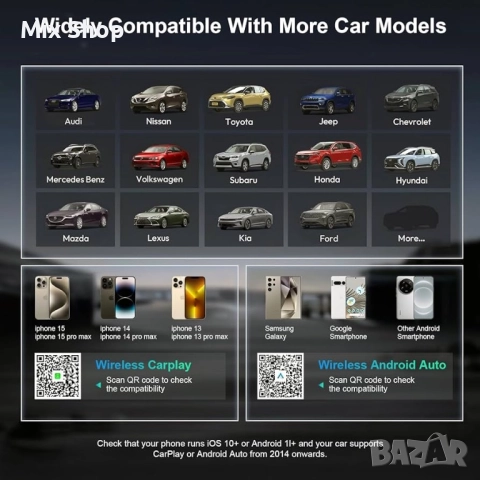Преобразувател за безжичен CarPlay и Android Auto Plug & Play кола, снимка 7 - Друга електроника - 52129919