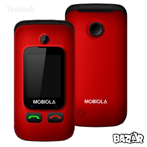 Мобилен телефон Mobiola MB610 черен и червен, снимка 2 - Телефони с две сим карти - 30170357