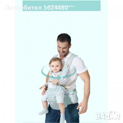 1850 Иновативно кенгуру за бебета от 0 до 36 месеца, снимка 18 - Раници - 36399545