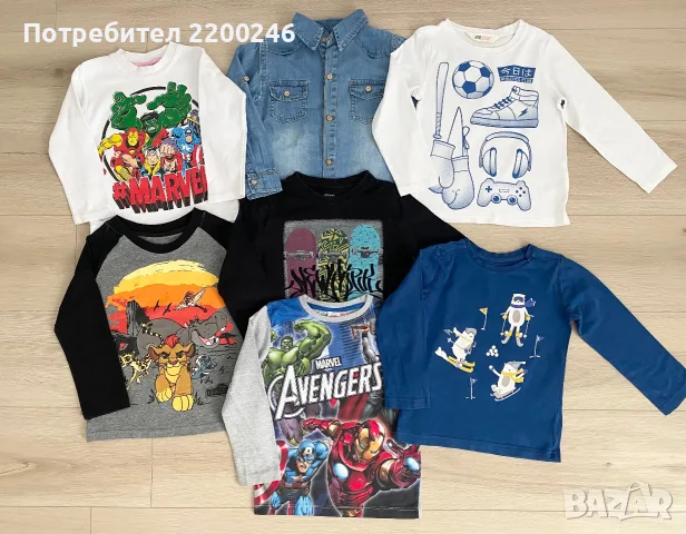 Лот детски блузи и панталони 98 / 104, снимка 2 - Детски Блузи и туники - 56205217