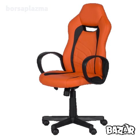 Геймърски стол Carmen 7525 R - оранжево - черен, снимка 2 - Столове - 33728346