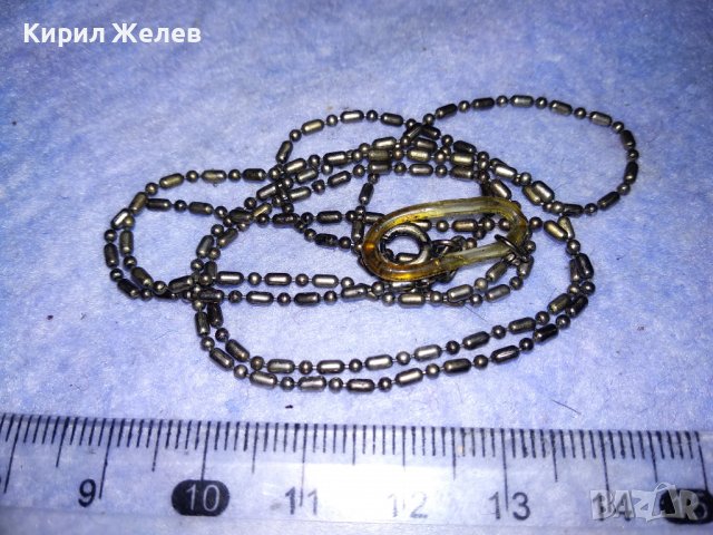 СТАРА ПОСРЕБРЕНА ВЕРИЖКА РЕТРО ПЛЕТКА НЕРЪЖДАЕМА БЛАГОРОДНА СТОМАНА СИНДЖИРЧЕ 37084, снимка 8 - Антикварни и старинни предмети - 39969109