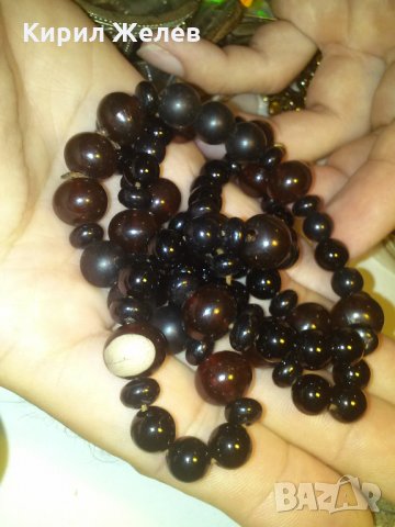 СТАРО КАТАЛИНЕНО КОЛИЕ 12718, снимка 4 - Колиета, медальони, синджири - 29637244