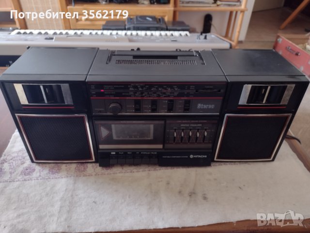 Касетофон Хитачи, снимка 6 - Радиокасетофони, транзистори - 44227388