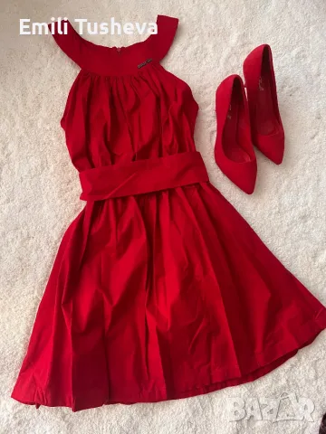 Дамска рокля PHILIPP PLEIN в червено, снимка 3 - Рокли - 48248580