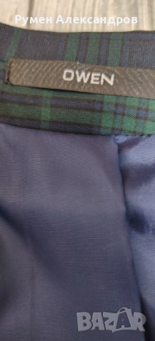 Мъжки костюм за абитуриентски бал  OWEN р-р S = №46 к-кт с риза, снимка 11 - Костюми - 54019834