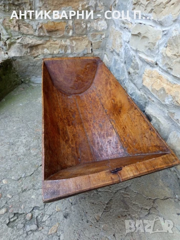 Старо Голямо Дървено Корито Нощва За Месене На Тесто., снимка 8 - Антикварни и старинни предмети - 50648928