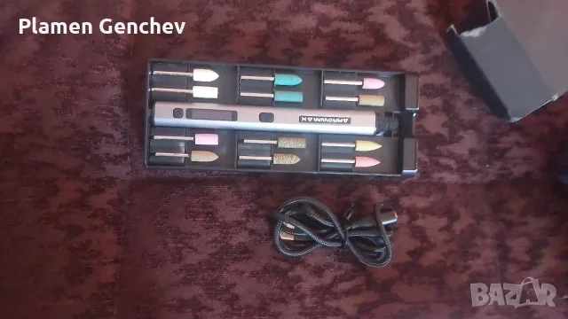 Гравираща писалка, Arrowmax, мини ротационен инструмент, 42 бита, многоцветна