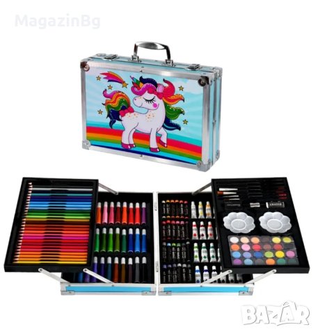 Комплект за рисуване и оцветяване в куфар /145 части

, снимка 1 - Рисуване и оцветяване - 42892674