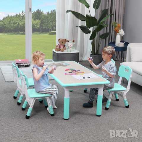 Детски комплект маса с 4 стола ZC-ZYZH-02, снимка 10 - Мебели за детската стая - 42839607