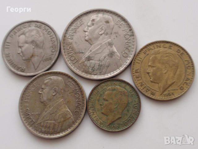 монети Монако, снимка 10 - Нумизматика и бонистика - 41677210