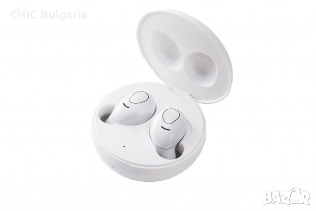 Bluetooth слушалки TWS (earbuds) + Безжично зарядно устройство, снимка 4 - Bluetooth слушалки - 38785501