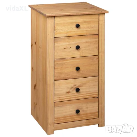 vidaXL Сайдборд, 46x40x89 см, бор масив, стил Панама, снимка 3 - Бюфети - 56146538